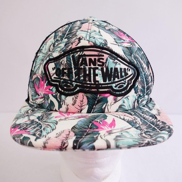 Vans Other - Vans Off The Wall Palm Leaves Trucker Snapback Baseball Cap Hat